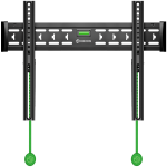 ONKRON Fixed TV Wall Mount for 43 to 85-inch Flat Panel TVs Digital Panels 68,2 kg, Black