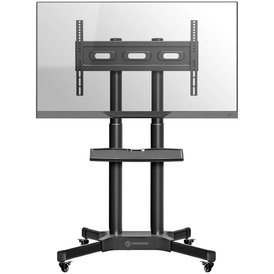 ONKRON Mobile TV Stand Rolling TV Cart for 40 to 65 Inch LCD LED TV Screens, Black ONKRON Mobile TV Stand Rolling TV Cart for 40 to 65 Inch LCD LED TV Screens, Black - Image 1