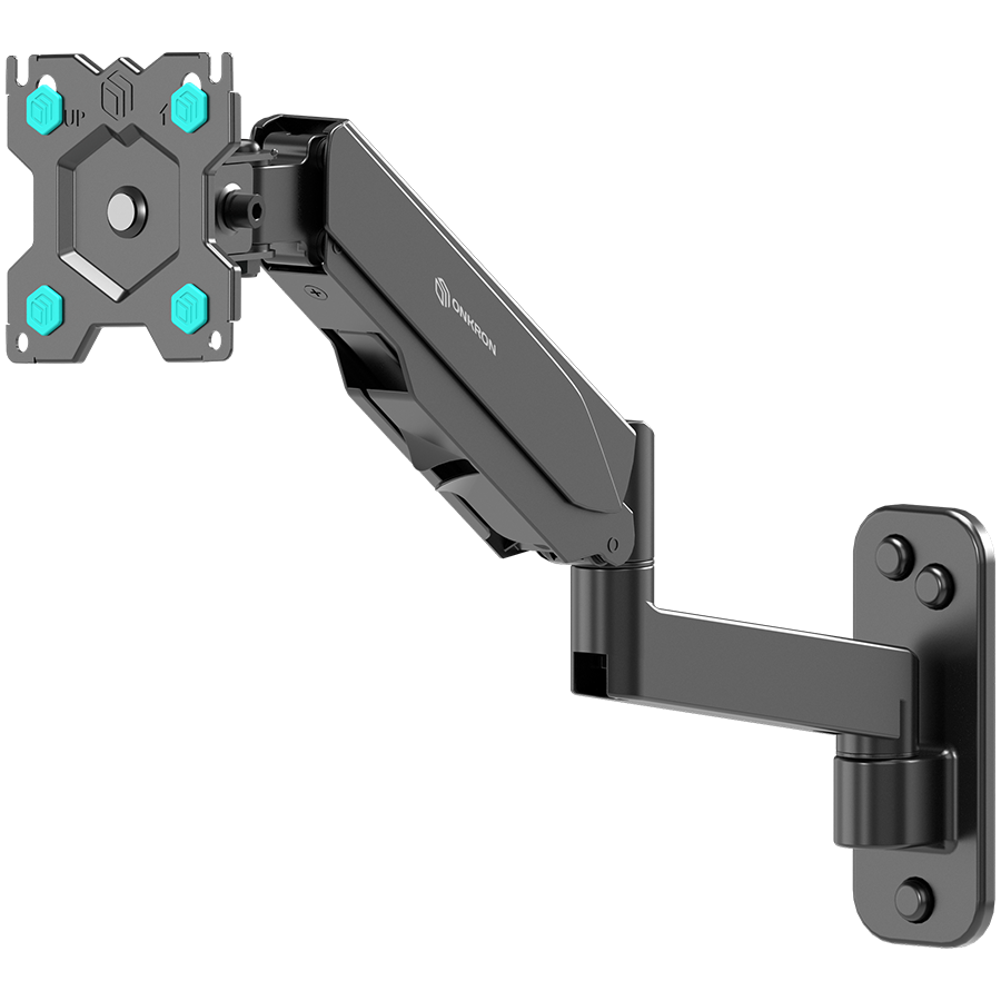 ONKRON TV Monitor Wall Mount Bracket for 13” – 34” Screens Full Motion with Gas Spring, Black ONKRON TV Monitor Wall Mount Bracket for 13” – 34” Screens Full Motion with Gas Spring, Black - Image 1