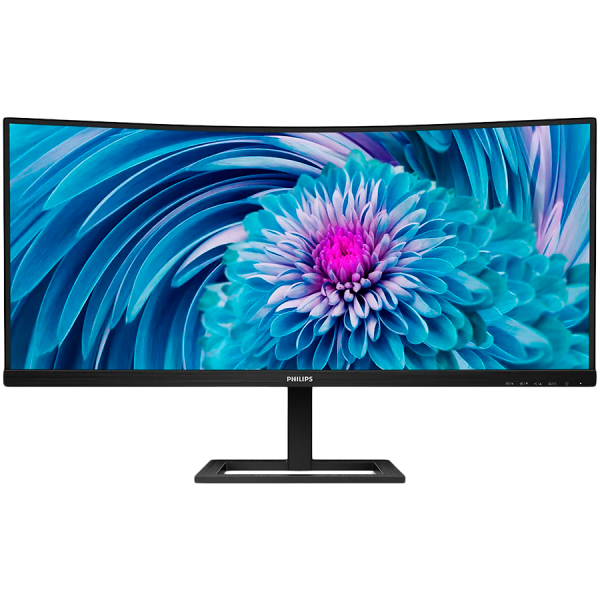 PHILIPS Monitor 346E2CUAE 34" Curved VA, 3440x1440 (UWQHD), 100Hz, 1ms (MPRT), 1500R, 300 cd/m2, 3000:1, Adaptive Sync, 1xHDMI 2.0, 1xDP 1.2, 1xUSB-C (DP Alt mode, PD 65W), PIP and PBP mode, Speakers, HAS