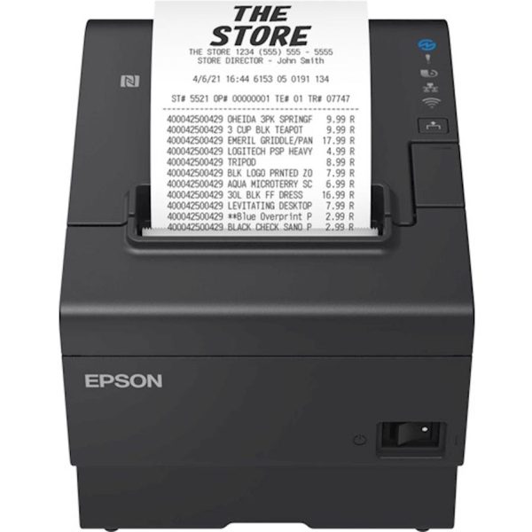 POS printer Epson TM-T88VII-112,USB,ETH,SRL,PS,BLK
