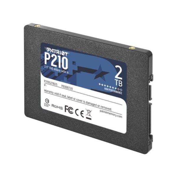 Patriot SSD, 2TB, 2.5", P210SATA 3, 520/430 MB/s