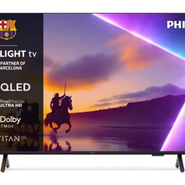 Philips 55''PUS8510 4K QledTitan OS; AMBILIGHT TV;Pixel Precise Ultra HD; Dolby Atmos
