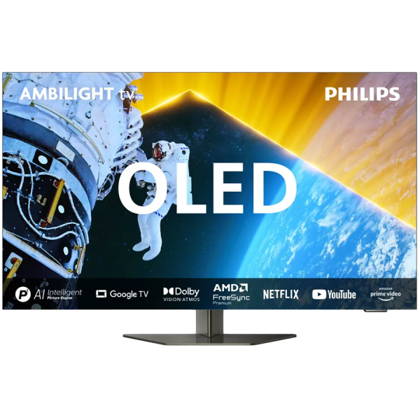 Philips TV 55OLED819 4K Google TV Ambilight s 3 strane; 2.1 HDMI ; P5 AI perfect; panel 120 HZ