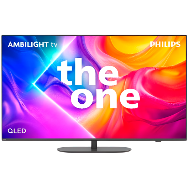 Philips TV LED 55PUS9010/12, The One, QLED AMBILIGHT 4K TV, 139 cm (55''), 144Hz, VRR, FreeSync Smart platform Titan OS, P5 Image processor, Dolby Vision and Atmos