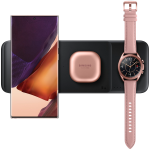 SAMSUNG Fast Wireless Charger Trio Black With travel Adapter - Image 5