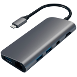 SATECHI Aluminum Type-C Multimedia Adapter - Space Gray