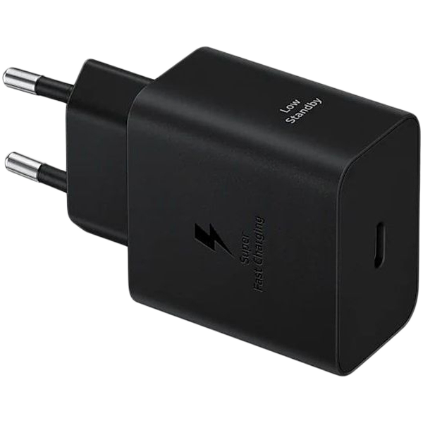 Samsung 45W Fast Charging USB-C Power Adapter Black (1.8m cable not included) Samsung 45W Fast Charging USB-C Power Adapter Black (1.8m cable not included) - Image 1