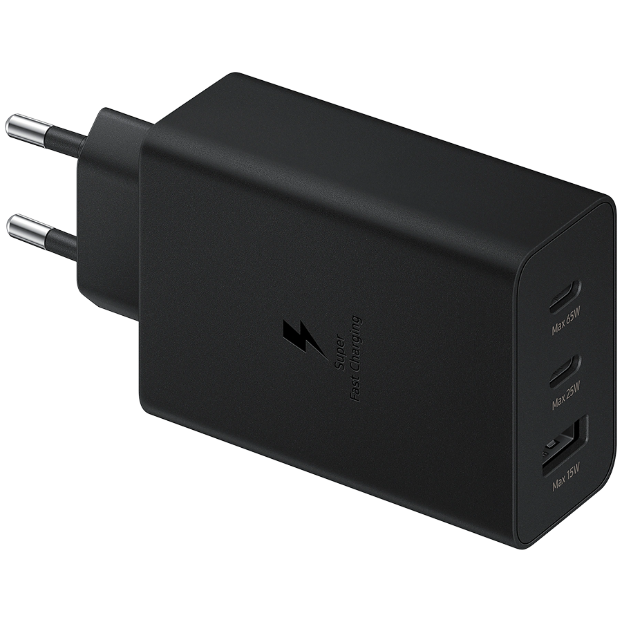 Samsung 65W Fast Charging Wall Charger Black (cable not included) Samsung 65W Fast Charging Wall Charger Black (cable not included) - Image 1