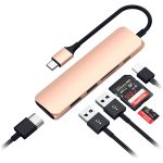 Satechi Type-C Slim Multimedia Adapter V2 - Gold - Image 3