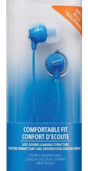 Sony slušalice EX15 plaveIn-Ear BlueSmartphone Mic and Control