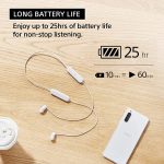 Sony slusalice WIC100, bijelein-Ear; Bluetooth; sa mikrofon - Image 3