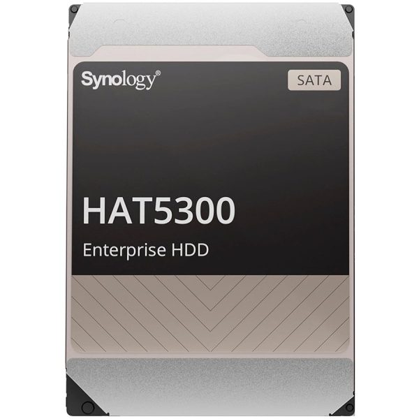 Synology HAT5300-16T 16TB 3.5" Enterprise HDD, 7.200 rpm, Buffer size : 512 MiB, SATA 6 Gb/s, MTTF 2.5M hours, 5 year warranty