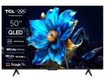 TCL 50"P7K 4K QLED TV 60HzGoogle TV; HDR multi-format;HVA Panel; Game Master; Dolby Atmos;