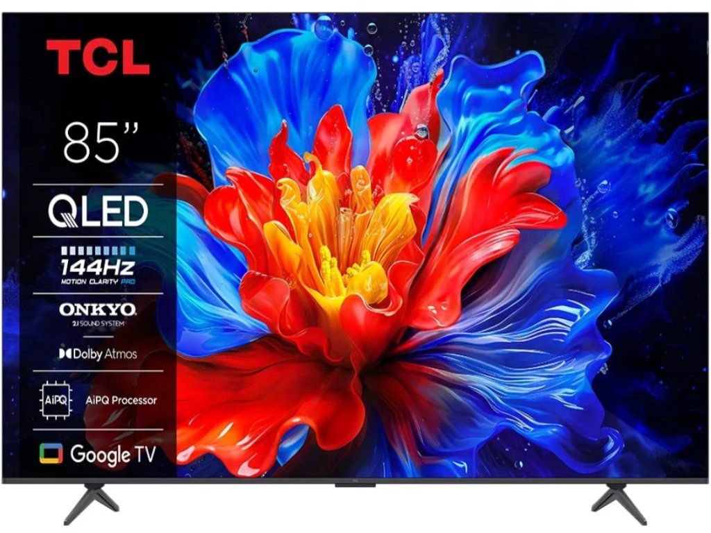 TCL 85"P8K 4K QLED TV 144HzGoogle TV; Motion Clarity Pro;Game Master; Onkyo 2.1; TCL 85"P8K 4K QLED TV 144HzGoogle TV; Motion Clarity Pro;Game Master; Onkyo 2.1; - Image 1