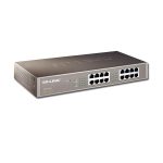 TP-Link 16-Port Gigabit Desktop/Rackmount Switch, 16 10/100/1000M RJ45 ports, 1U 13-inch rack-mountable steel case, energy-efficient technology, supports MAC address self-learning, Auto MDI/MDIX and Auto negotiation, Jumbo Frame support - Image 3