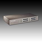 TP-Link 16-Port Gigabit Desktop/Rackmount Switch, 16 10/100/1000M RJ45 ports, 1U 13-inch rack-mountable steel case, energy-efficient technology, supports MAC address self-learning, Auto MDI/MDIX and Auto negotiation, Jumbo Frame support - Image 4