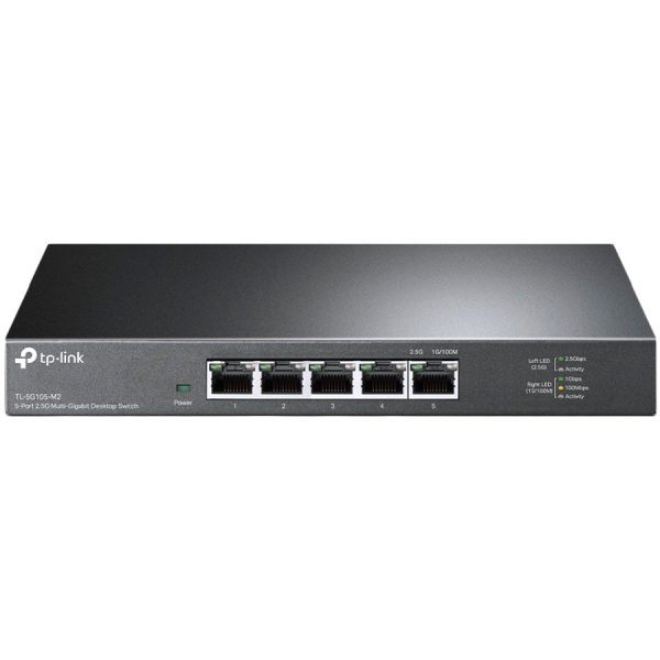 TP-Link 5-Port 2.5G Multi-Gigabit Desktop Switch, 5 × 2.5 G RJ45 Ports, Desktop Steel Case, Silent, Plug and Play, Wall mount.