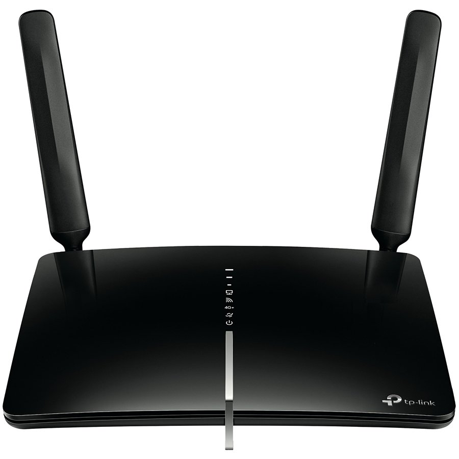 TP-Link AC1200 4G LTE Advanced Cat6 Gigabit Router, build-in 300Mbps 4G+ LTE Advanced modem, LTE-FDD/LTE-TDD/DC-HSPA+/HSPA+/HSPA/UMTS, with 3x10/100/1000Mbps LAN ports and 1x10/100/1000Mbps LAN/WAN port, 300Mbps at 2.4GHz + 867Mbps at 5GHz TP-Link AC1200 4G LTE Advanced Cat6 Gigabit Router, build-in 300Mbps 4G+ LTE Advanced modem, LTE-FDD/LTE-TDD/DC-HSPA+/HSPA+/HSPA/UMTS, with 3x10/100/1000Mbps LAN ports and 1x10/100/1000Mbps LAN/WAN port, 300Mbps at 2.4GHz + 867Mbps at 5GHz - Image 1