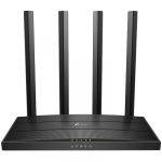 TP-Link AC1900 802.11ac Wave2 3×3 MIMO Wi-Fi Router, 1300Mbps at 5GHz + 600Mbps at 2.4GHz, 5 Gigabit Ports,4 antennas, Beamforming,Smart Connect,IPTV, Access Point Mode, IPv6 Ready,Tether App,Cloud support