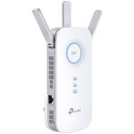 TP Link AC1900 Wi-Fi Range Extender 600 Mbps at 2.4 GHz + 1300 Mbps at 5 GHz; 3 × External Antennas, 1 × Gigabit Port, Wall Plugged; Tether App, WPS, Intelligent Signal Light, Access Control, Power Schedule, LED Control, RE/AP Mode, OneMe, MU-MIMO - Image 2