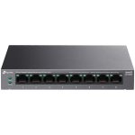 TP-Link LS108GP 8-Port Gigabit Desktop Switch with 8-Port PoE+, 8x Gigabit PoE+ Ports, 62 W PoE Power, Desktop Steel Case, Extend Mode for 250m PoE Transmitting, PoE Auto Recovery, Plug and Play
