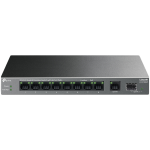 TP-Link LS1210GP 10-Port Gigabit Desktop Switch with 8-Port PoE+, 8× Gigabit PoE+ Ports, 1x Gigabit Non-PoE Port, 1× Gigabit SFP Slot, 61 W PoE Power, Desktop Steel Case, Extend Mode for 250m PoE Transmitting, Isolation Mode, PoE Auto Recovery