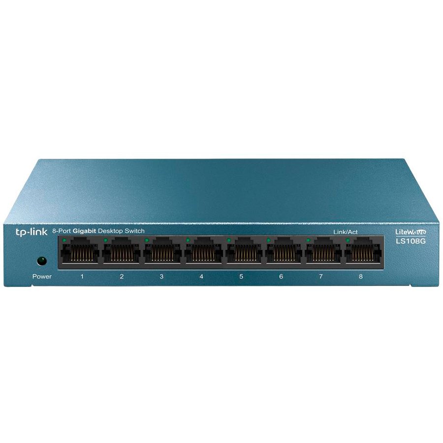 TP-Link LiteWave 8-Port Gigabit Desktop Switch, 8 Gigabit RJ45 Ports, Desktop Steel Case, Wall Mount, Green Ethernet technology TP-Link LiteWave 8-Port Gigabit Desktop Switch, 8 Gigabit RJ45 Ports, Desktop Steel Case, Wall Mount, Green Ethernet technology - Image 1