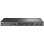 TP-Link SG3428X Omada 24-Port Gigabit L2+ Managed Switch with 4 10GE SFP+ Slots, 24× Gigabit RJ45 ports and 4× 10GE SFP+ slots, Omada APP, Static Routing, VLAN, ACL, QoS, IGMP Snooping, OAM, DDM, ERPS, Fanless, 1U, Zero-TouchProvisioning, ERPS - Image 2