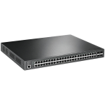 TP-Link SG3452P Omada 52-Port Gigabit L2+ Managed Switch with 48-Port PoE+, 48×Gigabit 802.3af/at PoE+ ports and 4×Gigabit SFP slots, 384 W total PoE budget,SDN, Omada app, Static Routing,VLAN,ACL,QoS, IGMP Snooping, ERPS, Zero-Touch Provisioning - Image 2