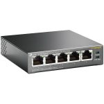 TP-Link TL-SG1005P 5-Port Gigabit Unmanaged Switch with 4-Port PoE+, 802.3af/at PoE+, 65W PoE Power supply, 802.1p/DSCP QoS for Traffic Prioritization, Intelligent Power Management, IGMP Snooping, durable metal casing