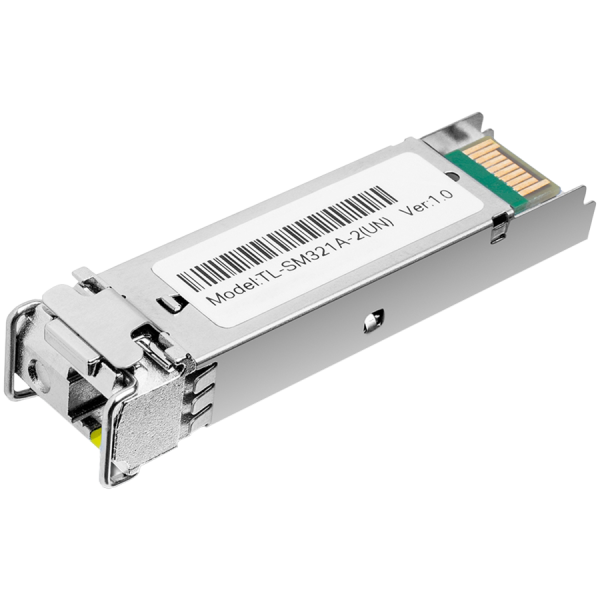 TP-Link TL-SM321A 1000Base-BX WDM Bi-Directional SFP Module, LC connector, TX:1550nm/RX:1310nm, single-mode, 20km, Supports Digital Diagnostic Monitoring (DDM), Hot-swappable, Works in pair with TL-SM321B