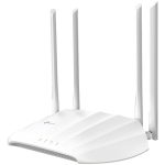 TP-Link TL-WA1201 AC1200 Wireless Access Point, 867 Mbps at 5 GHz and 300 Mbps at 2.4 GHz band, MU-MIMO, Access Point, Range Extender, Multi-SSID, and Client mode, 1× 10/100/1000 Mbps Ethernet Port(Supports Passive PoE), 4 x fixed HP Antennas