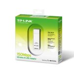 TP-Link TL-WN727N 150Mbps Wi-Fi USB Adapter, 150 Mbps at 2.4 GHz, USB 2.0, WPS Button, Supports Windows 11/10/8.1/8/7/XP, Mac OS 10.15 and earlier, Linux, WPA/WPA2 encryption - Image 2
