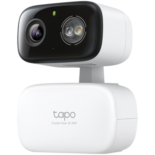 TP-Link Tapo C216 Indoor/Outdoor Pan/Tilt Security Wi-Fi Camera, 2K (2304x1296), 2.4 GHz, Horizontal 360, Pan/Tilt, Smart Detection and Notifications (motion, people, baby crying), Motion Tracking, IP65, Remote Control, Two-Way Audio