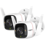 TP-Link Tapo C310P2 Outdoor Security Wi-Fi Camera 2-PACK, 3MP, 2.4 GHz, 2 x External Antennas, 1 x Ethernet Port, Motion Detection and Notifications, Sound and Light Alarm, Remote Control, Two-Way Audio, Sharing to Social Medias, Voice Control - Image 2