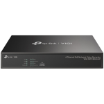 TP-Link VIGI NVR1004H 4 Channel Network Video Recorder,  H.265+/H.265/H.264+/H.264, Up to 8MP resolution, 80 Mbps Incoming Bandwidth(up to 4 channels), 1× SATA Interface(up to 10 TB), VGA, 2xUSB, 1xHDMI, 1x10/100 RJ-45, Smart Detection