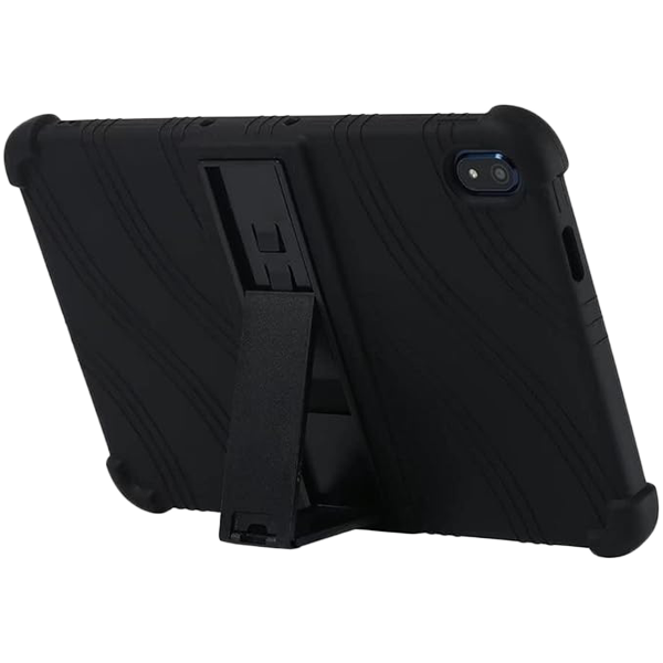 Tablet case for Prestigio Solutions Virtuoso PSTA101, soft rubber with extra protection on the corners, with kickstand. Color black. Tablet case for Prestigio Solutions Virtuoso PSTA101, soft rubber with extra protection on the corners, with kickstand. Color black. - Image 1