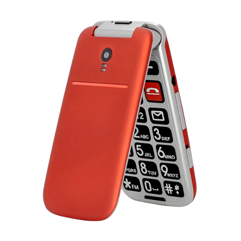 Telefon na tipke Artfone CF241A preklop Red Telefon na tipke Artfone CF241A preklop Red - Image 1
