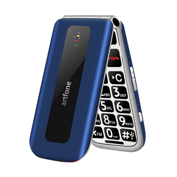 Telefon na tipke Artfone F20 preklop Blue