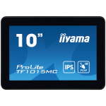 The ProLite TF1015MC (10.1 inch) uses PCAP touch technology and is built into an eye catching bezel with edge-to-edge glass. Equipped with a foam seal finish it supports seamless integration into kiosks and provides IP65 rating.