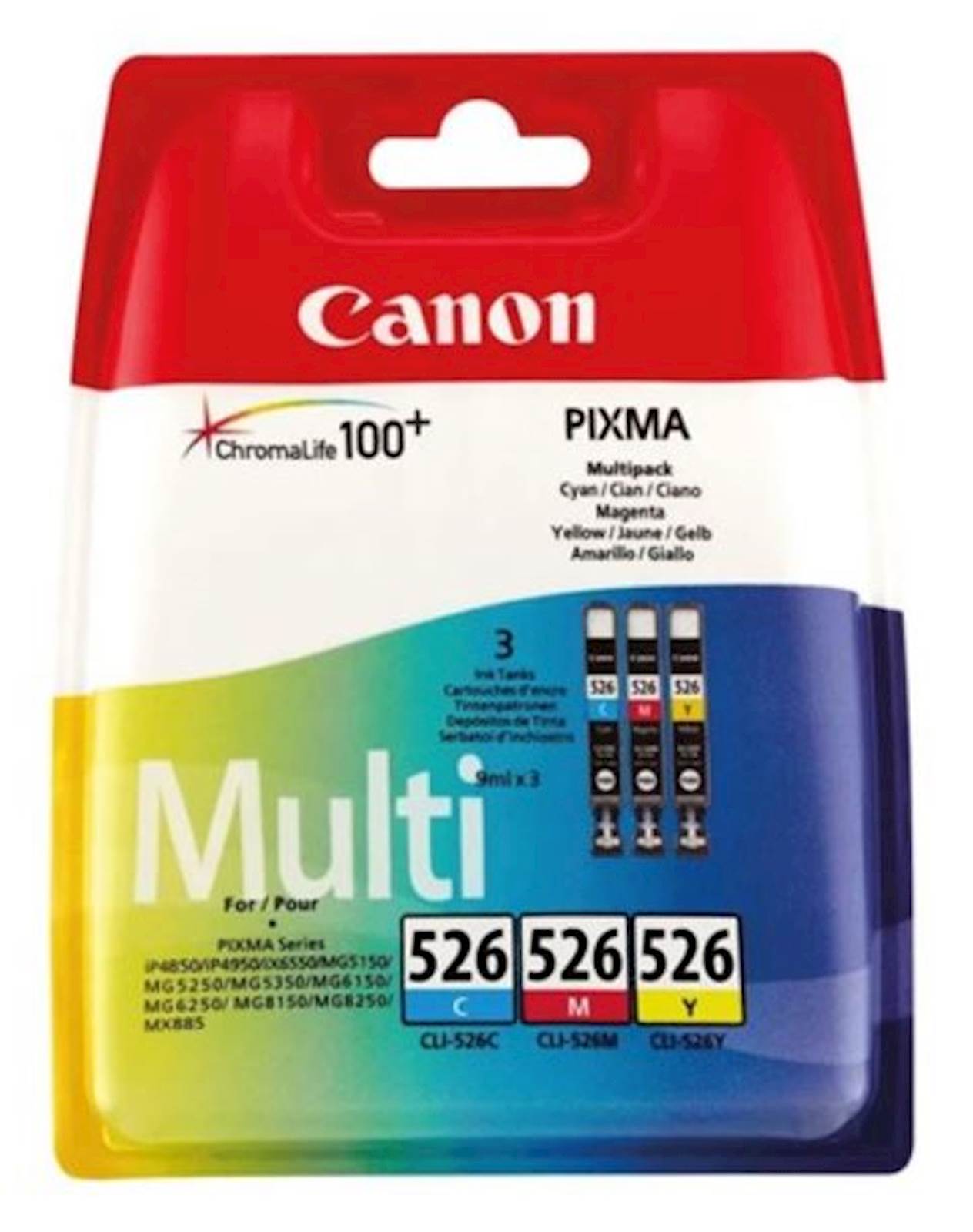 Tinta CANON CLI-526 C/M/Y pack Tinta CANON CLI-526 C/M/Y pack - Image 1