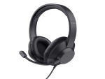 Trust Ayda MAX USB slušalice,over-head, žičane, USB-C,USB-A, stereo, crne