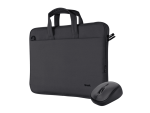 Trust Bologna torba i miš set torba za laptop 16", crna silent miš