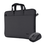 Trust Bologna torba i miš set torba za laptop 16", crna silent miš