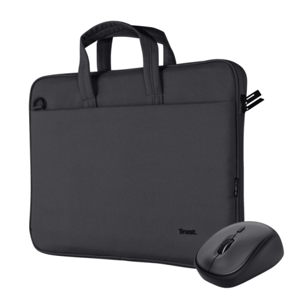 Trust Bologna torba i miš set torba za laptop 16", crna silent miš