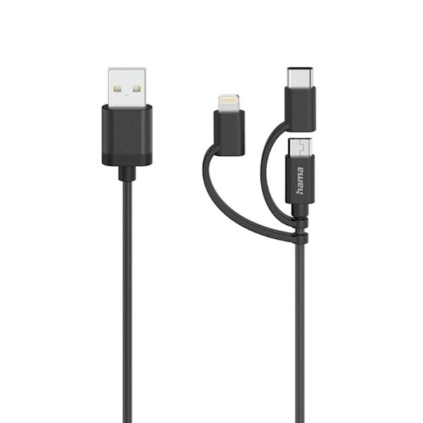 USB KABL HAMA 3-IN-1 MICRO-USB KABL SA ADAPTEROM