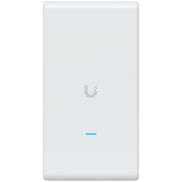 Ubiquiti U6-Mesh-Pro-EU Indoor/outdoor WiFi 6 AP with 4 spatial streams, an integrated super antenna, and a gigabit passthrough port