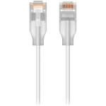 Ubiquiti UACC-Cable-Patch-EL-0.3M-W Nano-thin patch cable with 2.5 GbE support designed to show Etherlighting effects