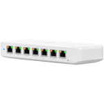 Ubiquiti USW-Ultra-210W-EU compact, Layer 2, 8-port GbE PoE switch with versatile mounting options, 7x GbE PoE+ output ports, GbE port with optional PoE++ input, 202W PoE availability with the included AC power adapter - Image 2